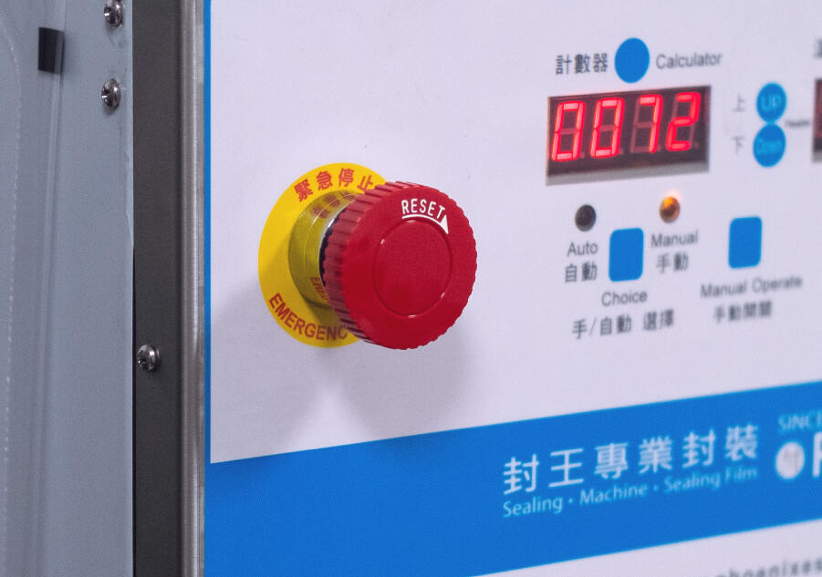 PH-59 Güvenlik kapısı ile donatılmış tepsi kapatma makinesi.